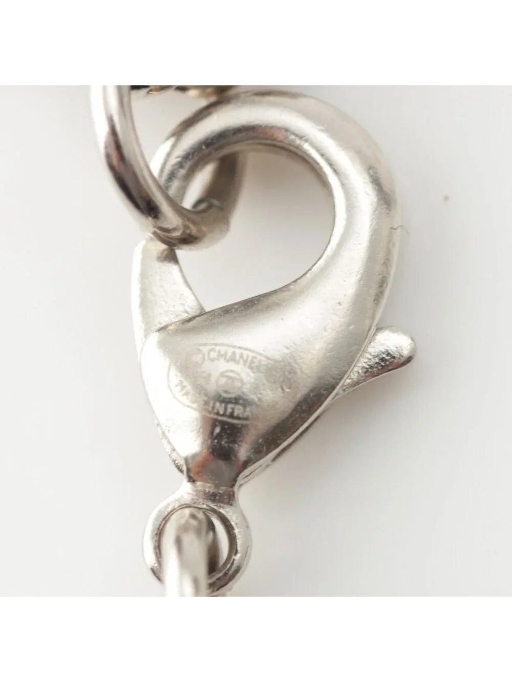 Chanel Multi CC Logo Chain Long Necklace Silver